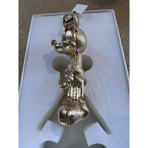 Disney X Baublebar Gold Mickey Mouse Bag Charm Keychain -Rare/HTF - Picture 8 of 8